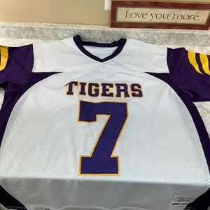Headgear Classics Football Jersey Lamar Jackson Tigers 3XL Purple White Stitched
